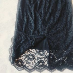 Black Lace Skirt